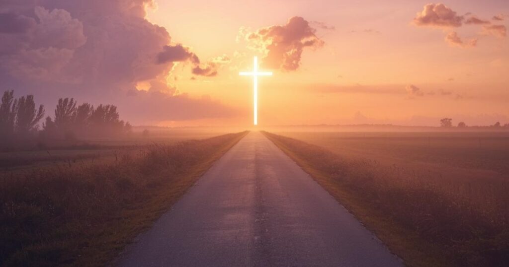 Peaceful sunrise path symbolizing biblical wisdom and discernment when God sets boundaries on helping others