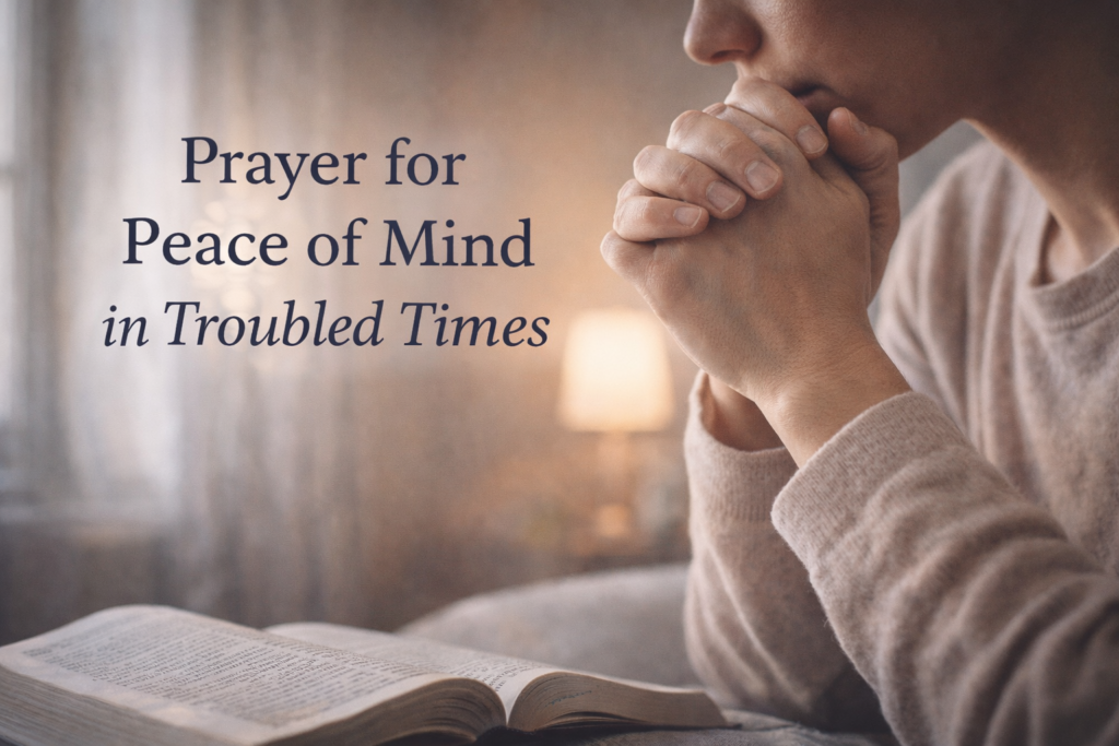 prayer for peace of mind