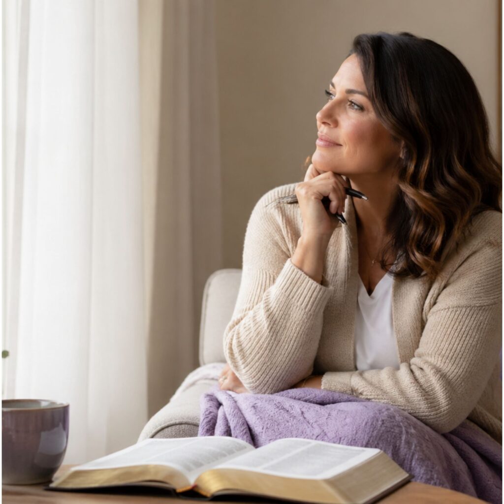 Is It Selfish to Set Boundaries as a Christian? Woman in quiet reflection representing wise Christian boundaries and peace